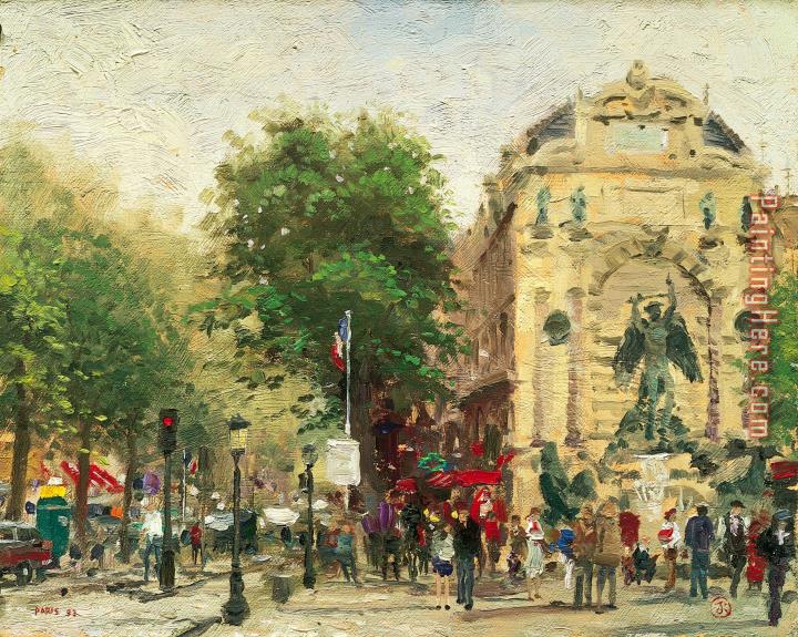Thomas Kinkade Paris, St. Michel